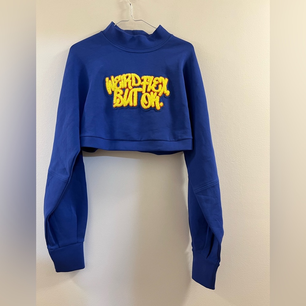 27. Akira Blue Cropped Sweatshirt with  Sleeves - Picture 8 of 10